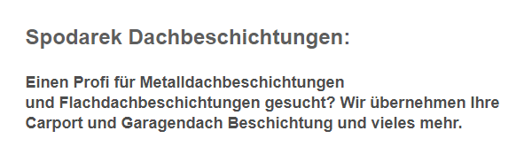 Flachdachbeschichtungen für  Regensburg - Pfälzer Siedlung, Pfaffenstein, Ostenviertel, Zieglhof, Sandberg, Sallern oder Sallern-Gallingkofen, Reinhausen, Prüll