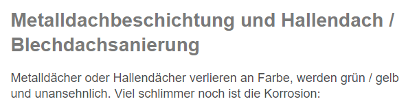 Hallendachsanierung aus  Nordrhein-Westfalen, Euskirchen, Siegen, Hagen, Witten, Lüdenscheid, Iserlohn, Menden (Sauerland), Hamm, Ahlen, Unna, Lippstadt, Arnsberg, Wesel, Dinslaken, Duisburg, Moers, Krefeld, Willich, Münster, Rheine, Ibbenbüren, Bergheim, Kerpen (Kolpingstadt), Frechen oder Pulheim, Hürth, Köln, Leverkusen, Bergisch Gladbach, Aachen, Stolberg, Eschweiler, Düren, Bonn, Sankt Augustin, Troisdorf